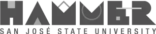 San Jose State Hammer Theatre logo black and white