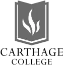 Carthage College logo black and white
