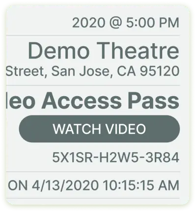 Secure streaming video access