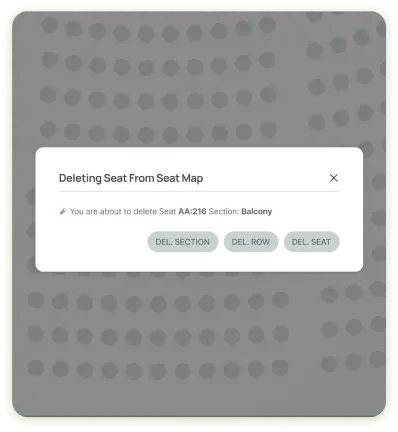 Quick seatmap error correction