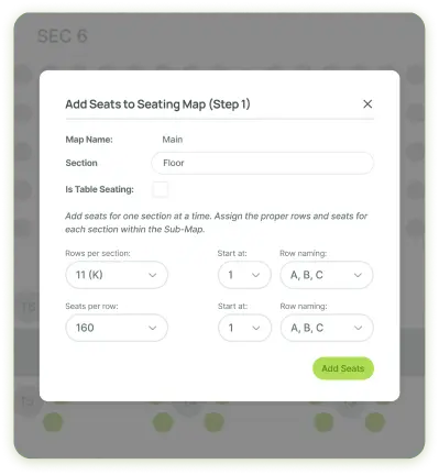 Automated Seatmap Builder labeling generator