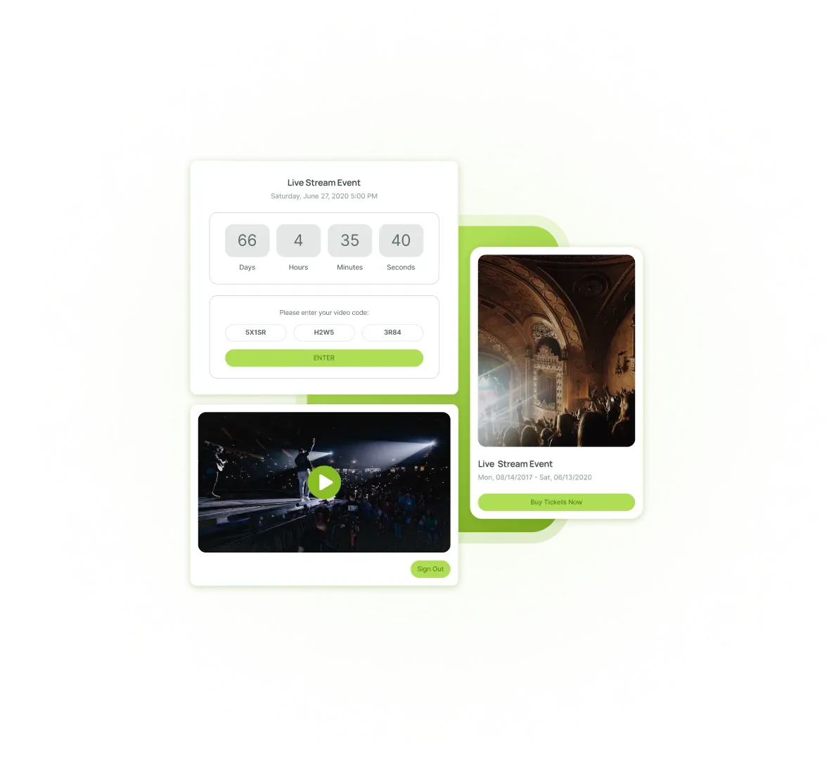 Virtual events and video streaming platform for hosting online performances, seminars, and live streams. High-quality, professional video streaming for global audiences, with interactive engagement tools for virtual events.